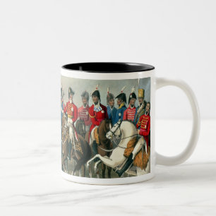 De hertog van Wellington en zijn staf die de Tweekleurige Koffiemok