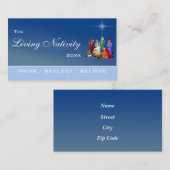 De het Leven Geboorte van Christus Visitekaartje (Voorkant / Achterkant)