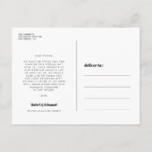 De  het manuscriptWeddenschap van de terugkeer Dan Briefkaart (Achterkant)