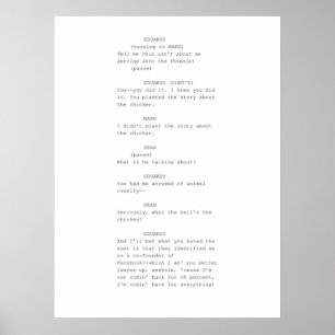 De het schermscène van het Sociale Netwerk Poster