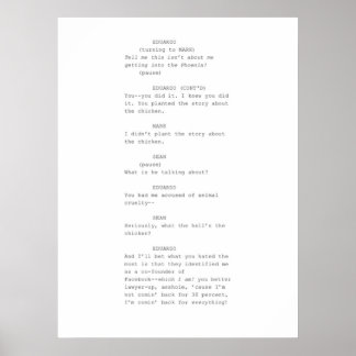 De het schermscène van het Sociale Netwerk Poster