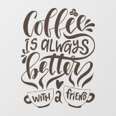 De het vensterdecoders van het koffieboekvenster v raamsticker (Vel)