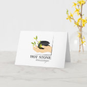 De hete Massage van de Steen Kaart (Gele Bloem)