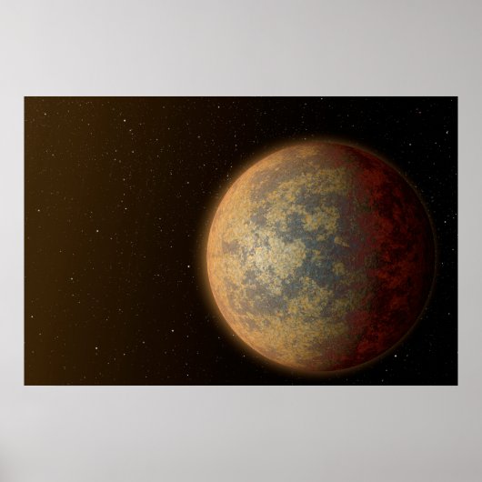 De Hete Rocky Exoplanet HD 219134 B. Poster (Voorkant)