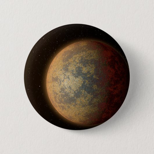 De Hete Rocky Exoplanet HD 219134 B. Ronde Button 5,7 Cm (Voorkant)