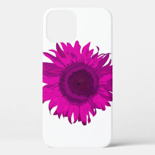 De hete Roze Zonnebloem van het Pop-art iPhone 12 Hoesje