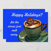 De Hete Ton van de peperkoek Feestdagenkaart (Voorkant / Achterkant)