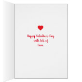 De heureuse Sainte-Valentin de vacances coeurs (Intérieur (Droit))