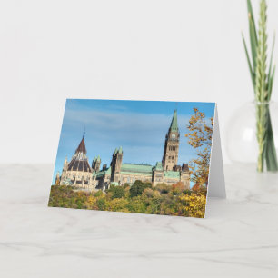 De Heuvel van het Parlement in de Herfst, Ottawa Kaart