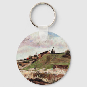 De heuvel van Montmartre met steengroeve door Vinc Sleutelhanger