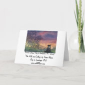 De heuvels roepen kaart (Achterkant)