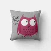 De hibou amour toujours vous ! Coussin (Recto)
