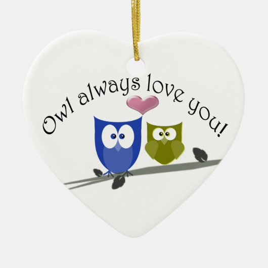 De hibou amour toujours vous ! Ornement (Devant)