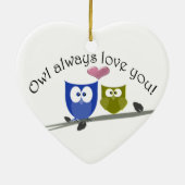 De hibou amour toujours vous ! Ornement (Dos)