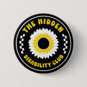 De Hidden Disability Club-knop Ronde Button 5,7 Cm (Voorkant)
