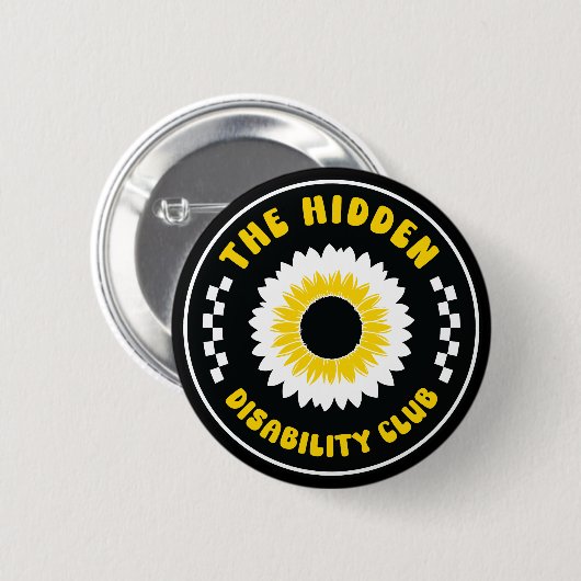 De Hidden Disability Club-knop Ronde Button 5,7 Cm (Voorkant /achterkant)