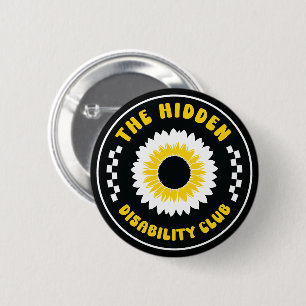 De Hidden Disability Club-knop Ronde Button 5,7 Cm
