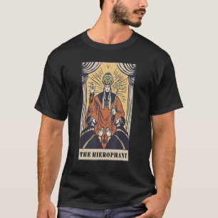 De Hierophant Gothic Tarot Kaart Magic Fortune Tel T-shirt