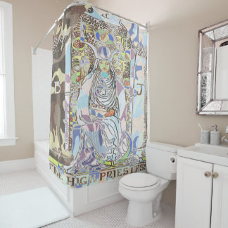 De High Priestess Tarot Card Bathroom Douchegordijn