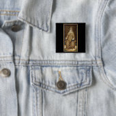 De High Priestess Tarot Card Vierkante Button 5,1 Cm (In situ)