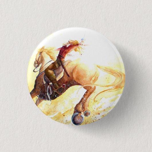 De Highway Ronde Button 3,2 Cm (Voorkant)
