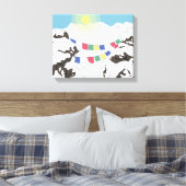 De Himalaya Canvas Afdruk (Insitu (Slaapkamer))