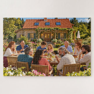 De Hintons Zomer Tuin Familie Samenkomst Legpuzzel
