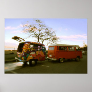 De Hippie Trip Caravan. Poster