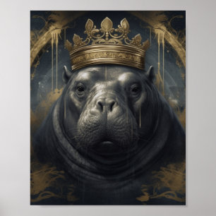 De Hippo Koning Poster