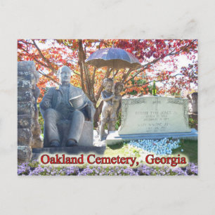 De historische begraafplaats Oakland, Atlanta, GA Briefkaart