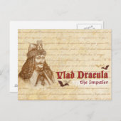 De historische graaf Dracula Briefkaart (Voorkant / Achterkant)