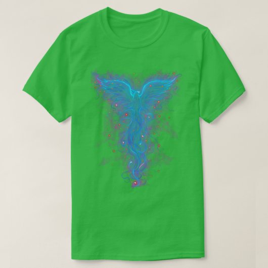 De hitte van Illusion blauw T-shirt (Design voorkant)