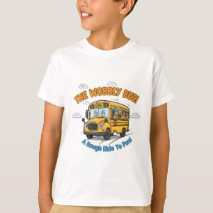 De hobbelende bus! - Grappige schoolbus T-shirt