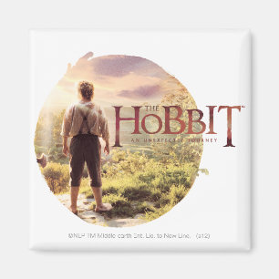 De Hobbit Logo met BILBO BAGGINS™ Back Magneet