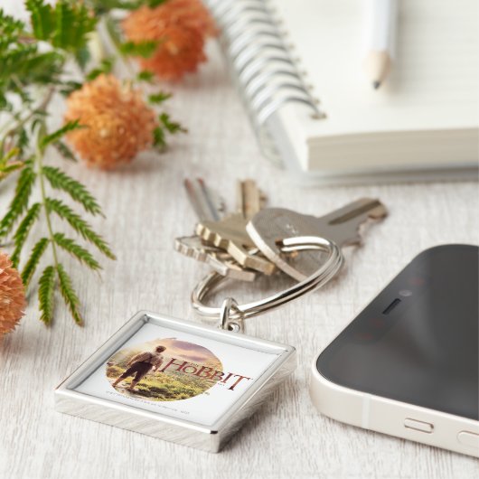 De Hobbit Logo met BILBO BAGGINS™ Back Sleutelhanger (Zijkant)