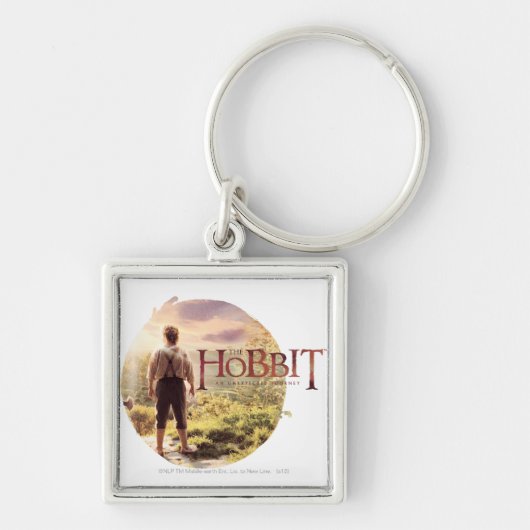 De Hobbit Logo met BILBO BAGGINS™ Back Sleutelhanger (Voorkant)