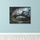 DE HOBBIT : SCHORTING VAN HET SMAUG™-concept art 3 Canvas Afdruk (Insitu (Houten vloer))
