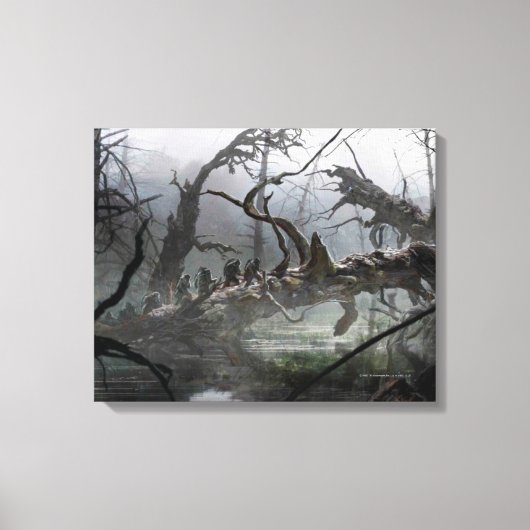 DE HOBBIT: SCHORTING VAN HET SMAUG™-concept art. 4 Canvas Afdruk (Voorkant)