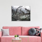 DE HOBBIT: SCHORTING VAN HET SMAUG™-concept art. 4 Canvas Afdruk (Insitu (Woonkamer))