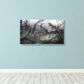 DE HOBBIT: SCHORTING VAN HET SMAUG™-concept art. 4 Canvas Afdruk (Insitu (Houten vloer))