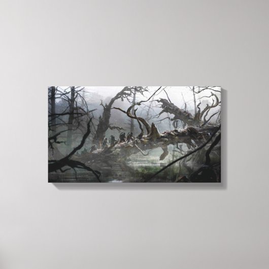 DE HOBBIT: SCHORTING VAN HET SMAUG™-concept art. 4 Canvas Afdruk (Voorkant)