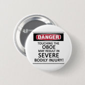 De Hobo van het gevaar Ronde Button 5,7 Cm (Voorkant /achterkant)