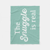 De hoek is echt Blauwgroen. Fleece Deken (Voorkant)