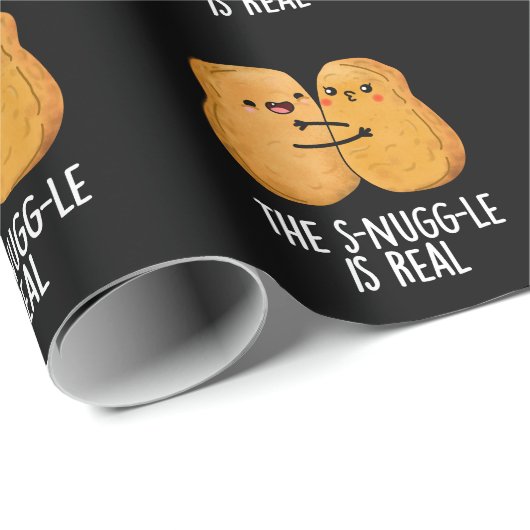 De hoek is echt grappig, nugget pun Dark BG Cadeaupapier (Rol Hoek)