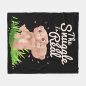 De hoek is een echte klap op het Beer Fleece Deken (Voorkant (Horizontaal))