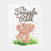 De hoek is een echte klap op het Beer Fleece Deken (Voorkant)