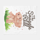 De hoek is een echte klap op het Beer Fleece Deken (Voorkant (Horizontaal))