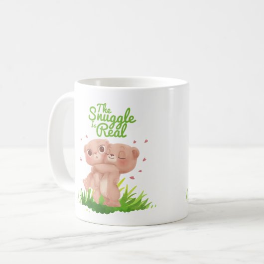 De hoek is een echte klap op het Beer Koffiemok (Voorkant links)