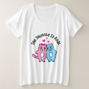 De hoek is reëel - vrouwen zijn de basisbroekriem grote maat t-shirt