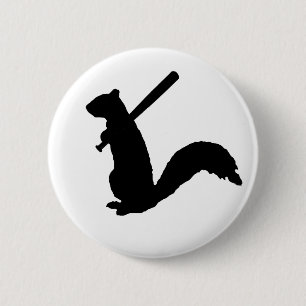De hoekige eekhoorn ronde button 5,7 cm